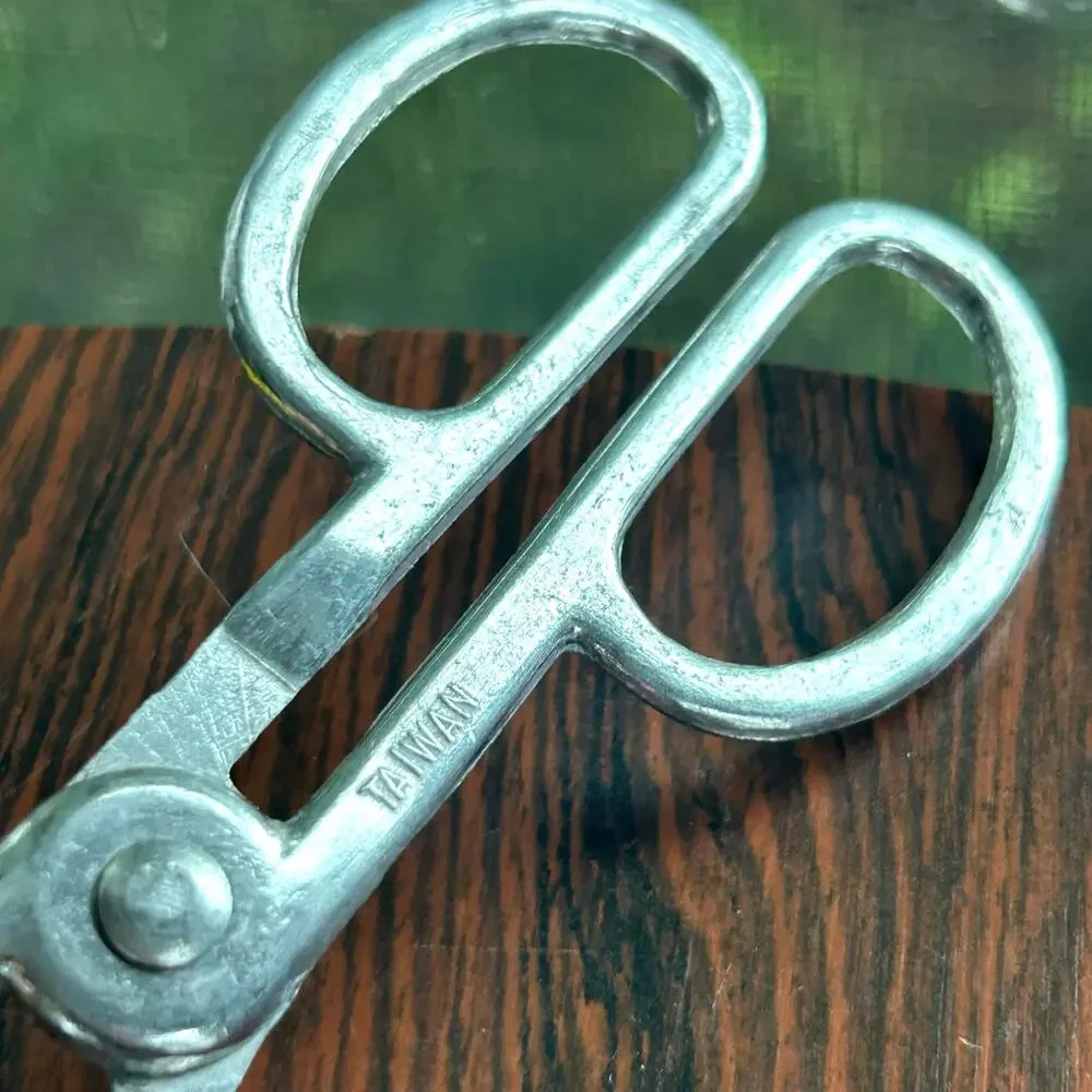 Vintage Metal Meatball Tongs – Mid Century Food Scoop Tool Taiwan Kitchen Gadget